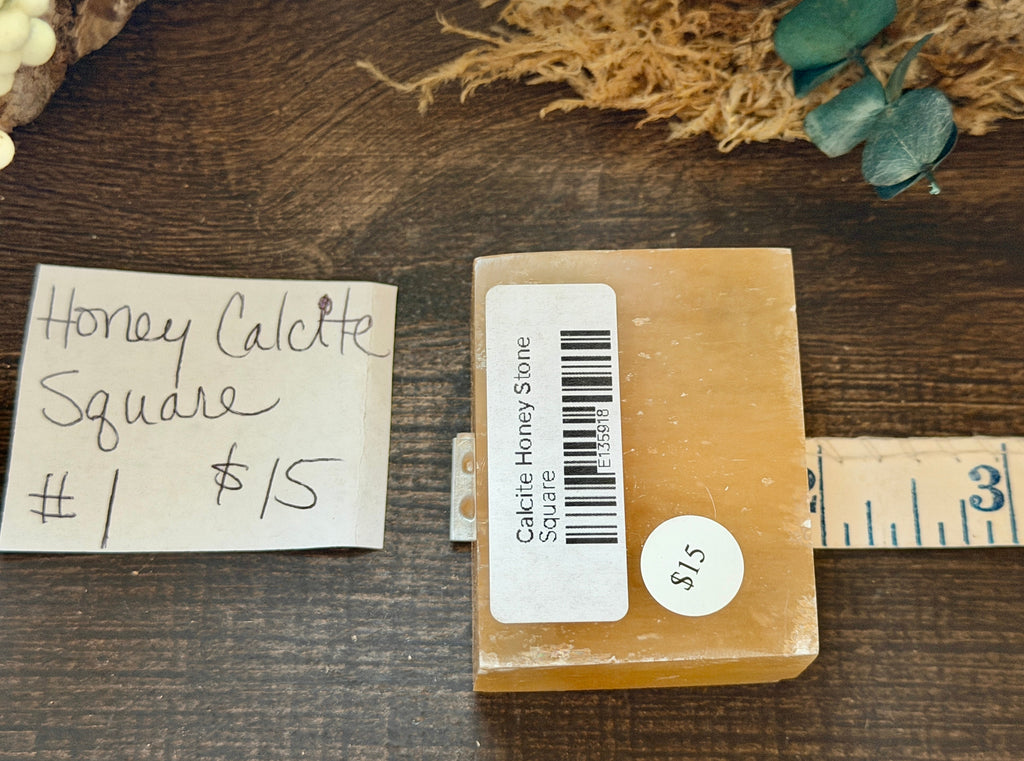 Honey Calcite Square #1