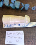 Lemon Calcite Mushroom #1