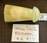 Lemon Calcite Mushroom #2