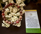 Natural Stone Gem Bracelet 7.5 inch 8mm Stretch -Leopard Jasper