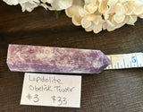 Lepidolite Obelisk Tower #3