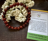 Natural Stone Gem Bracelet 7.5 inch 8mm Stretch- Mahogany Obsidian