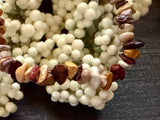 Natural Stone Chip Bracelet 7.5 inch Stretch-Mookaite