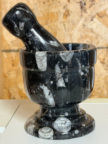 Orthoceras Mortar and Pestle #1