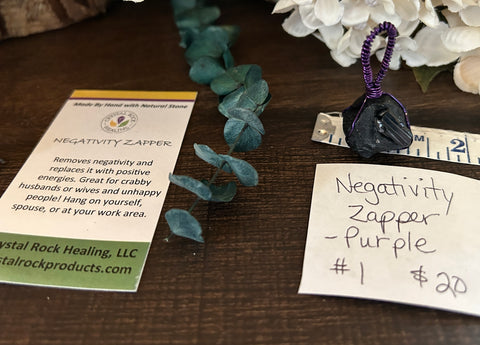 Purple Wire Wrapped Negativity Zapper