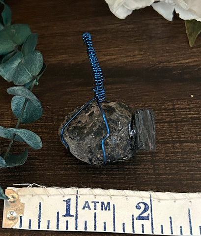 Royal Blue Wire Wrapped Negativity Zapper