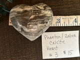 Copy of Phantom/Zebra Calcite Heart #3