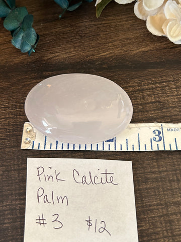 Pink Calcite Palm #3