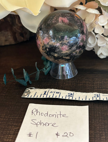Rhodonite Sphere #1