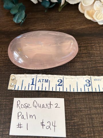 Rose Quartz Palm #1