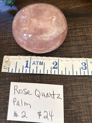 Rose Quartz Palm #2