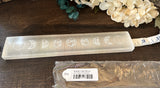 Selenite Bar with moon phases 20cm/8in