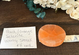 Selenite Orange Worry Stone