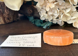 Selenite Orange Worry Stone