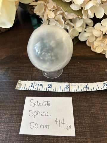 Selenite Sphere 50mm