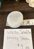 Selenite Worry Stone