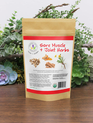 Sore Muscle & Joint Herbs / Joint Support 4 oz Organic