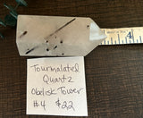 Tourmalated Quartz Obelisk Tower #4