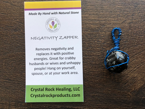 Blue Wire Wrapped Negativity Zapper