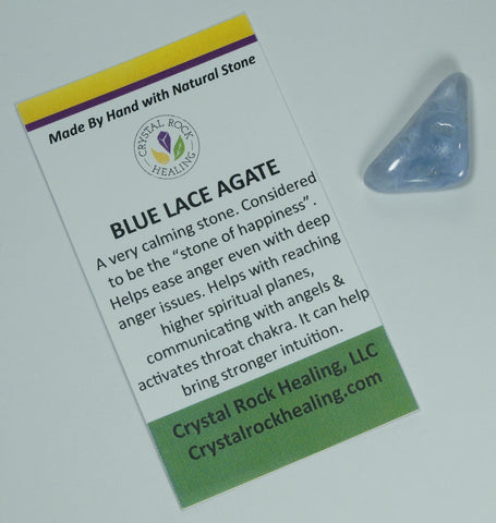 Agate Blue Lace Pocket Stone