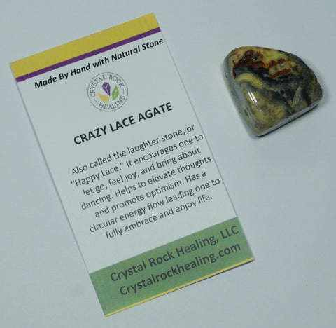 Agate Crazy Lace Pocket Stone