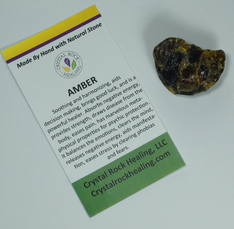 Amber Raw Pocket Stone
