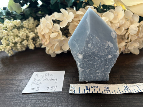 Angelite Raw Standing Point #3
