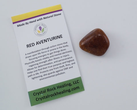 Aventurine Red Pocket Stone