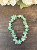 Natural Stone Chip Bracelet 7 inch Stretch-Aventurine
