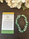 Natural Stone Chip Bracelet 7 inch Stretch-Aventurine