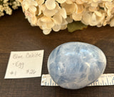 Blue Calcite Egg #1