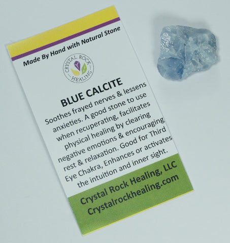 Calcite Blue Raw Pocket Stone