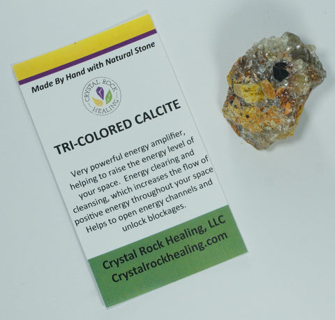 Calcite TriColored Pocket Stone