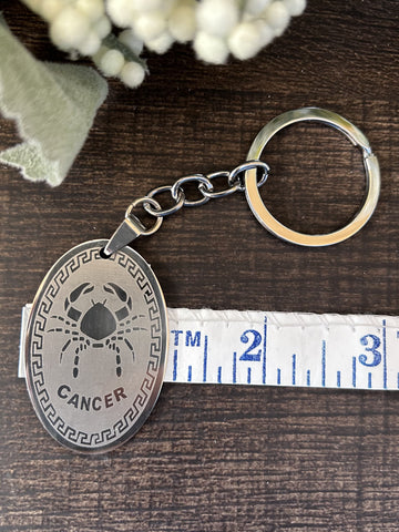Cancer Metal Keychain