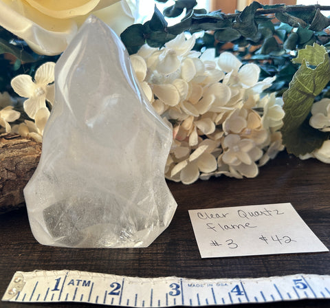 Clear Quartz Flame #3