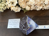 Agate Raw Standing Point Dyed Purple/ Blue #2