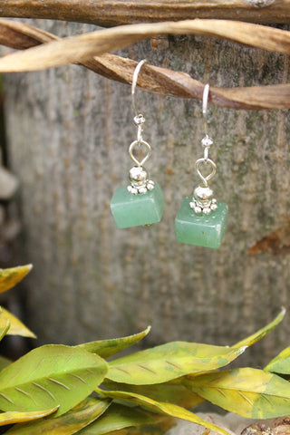 Aventurine Green Earrings