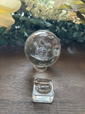 Clear Dragon Sphere w/ stand