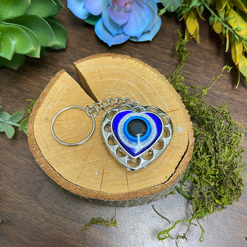 Evil Eye Keychain - Heart