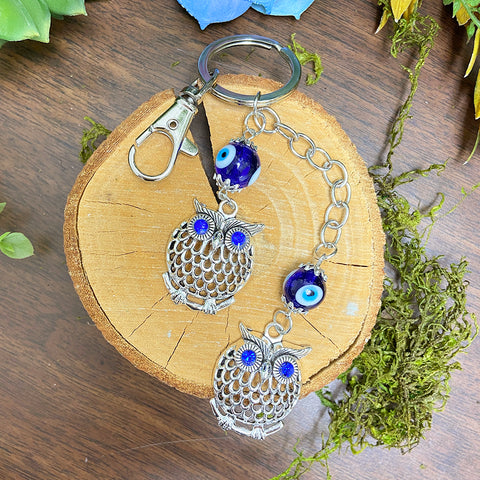 Evil Eye Keychain - Owls