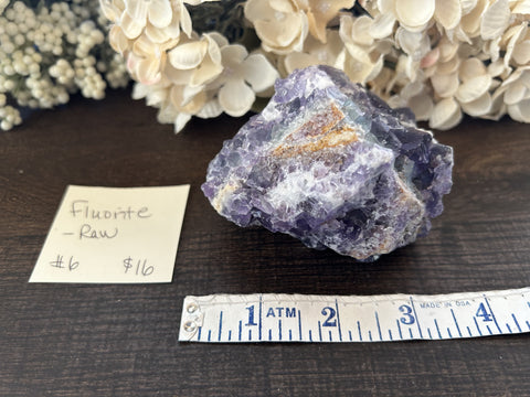Fluorite Raw Stone #6
