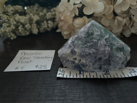 Fluorite Raw Standing Point #4