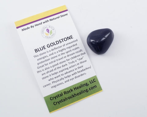 Goldstone Blue Pocket Stone