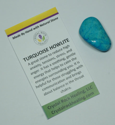 Howlite Turquoise (Turquenite) Pocket Stone