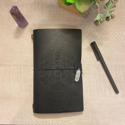 Notebook Journal - Meditation Chakra, Black