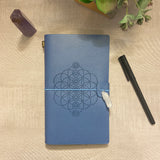 Notebook Journal - Seed of Life Chakra, Blue