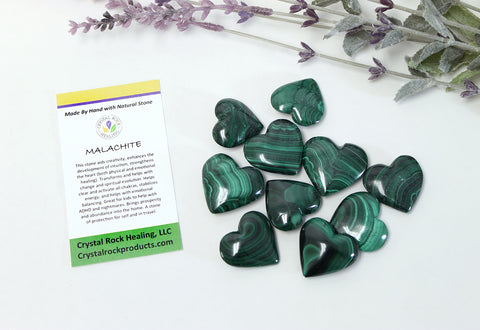 Malachite Heart - Small