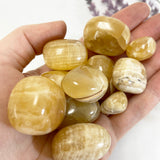 Honey Calcite Pocket Stone