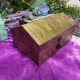 Wooden Box - Triple Moon Pentagram
