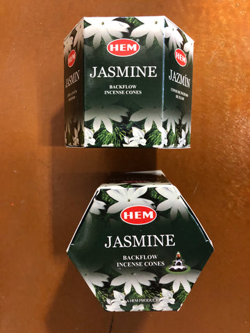 Backflow Hem Incense Cones-Jasmine
